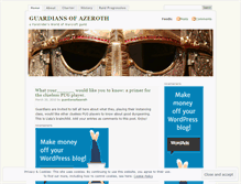 Tablet Screenshot of guardiansofazeroth.wordpress.com
