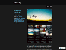 Tablet Screenshot of adamgf.wordpress.com