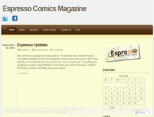 Tablet Screenshot of espressocomics.wordpress.com