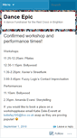 Mobile Screenshot of danceepic.wordpress.com