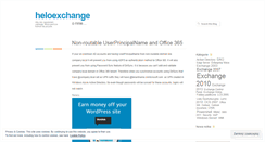 Desktop Screenshot of heloexchange.wordpress.com