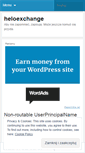 Mobile Screenshot of heloexchange.wordpress.com