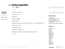 Tablet Screenshot of eatscapades.wordpress.com