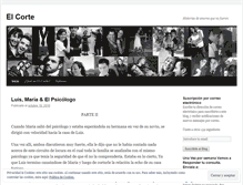 Tablet Screenshot of elcorte.wordpress.com