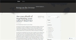 Desktop Screenshot of bizavenuescoop.wordpress.com