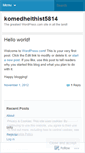 Mobile Screenshot of komedheithist5814.wordpress.com