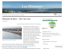 Tablet Screenshot of minniebeaniste.wordpress.com