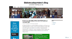 Desktop Screenshot of bibliotecadeportales.wordpress.com