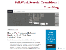 Tablet Screenshot of brikwork.wordpress.com