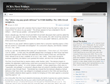 Tablet Screenshot of fcradefense.wordpress.com