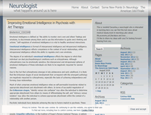 Tablet Screenshot of neurologist.wordpress.com