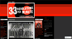 Desktop Screenshot of 33revolutionsperminute.wordpress.com