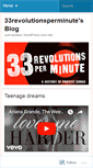 Mobile Screenshot of 33revolutionsperminute.wordpress.com