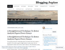 Tablet Screenshot of bloggingjupino.wordpress.com