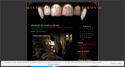 Desktop Screenshot of historiassobrevampiros.wordpress.com