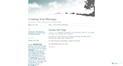 Desktop Screenshot of countingyourblessings.wordpress.com