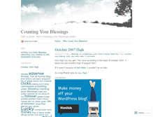 Tablet Screenshot of countingyourblessings.wordpress.com