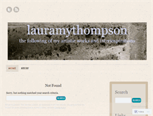 Tablet Screenshot of lauramythompson.wordpress.com