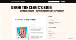 Desktop Screenshot of derekthecleric.wordpress.com