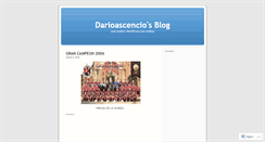 Desktop Screenshot of darioascencio.wordpress.com