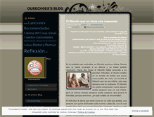 Tablet Screenshot of ourechoes.wordpress.com