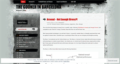 Desktop Screenshot of goonerinbarca.wordpress.com