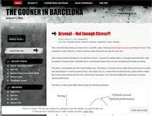 Tablet Screenshot of goonerinbarca.wordpress.com