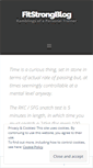 Mobile Screenshot of fitstrongblog.wordpress.com