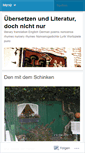 Mobile Screenshot of anglogermantranslations.wordpress.com
