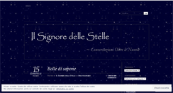 Desktop Screenshot of ilsignoredellestelle.wordpress.com