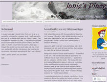 Tablet Screenshot of janiesplace.wordpress.com