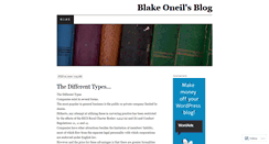 Desktop Screenshot of blakeoneil.wordpress.com