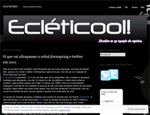 Tablet Screenshot of ecleticools.wordpress.com