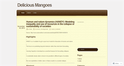Desktop Screenshot of deliciousmangoes.wordpress.com