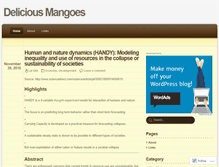Tablet Screenshot of deliciousmangoes.wordpress.com