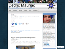 Tablet Screenshot of dedricmauriac.wordpress.com