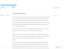 Tablet Screenshot of mommyspet.wordpress.com