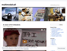 Tablet Screenshot of multimodalcall.wordpress.com