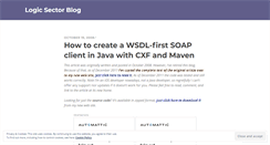 Desktop Screenshot of logicsector.wordpress.com