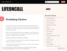 Tablet Screenshot of lifeoncall.wordpress.com