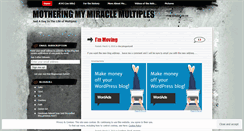 Desktop Screenshot of motheringmymiraclemultiples.wordpress.com