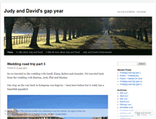 Tablet Screenshot of judyanddavidsgapyear.wordpress.com