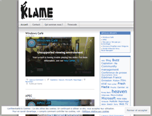 Tablet Screenshot of klame.wordpress.com