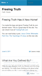 Mobile Screenshot of freeingtruth.wordpress.com
