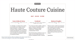 Desktop Screenshot of hautecouturecuisine.wordpress.com