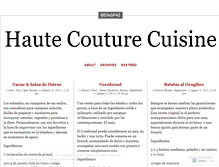 Tablet Screenshot of hautecouturecuisine.wordpress.com