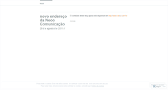 Desktop Screenshot of neoocomunicacao.wordpress.com