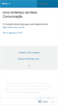 Mobile Screenshot of neoocomunicacao.wordpress.com
