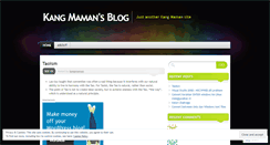 Desktop Screenshot of kangmaman.wordpress.com