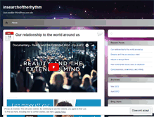 Tablet Screenshot of insearchoftherhythm.wordpress.com